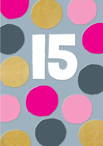 Picture of 15TH BIRTHDAY CARD PINK
